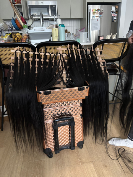 Hair braiding set up